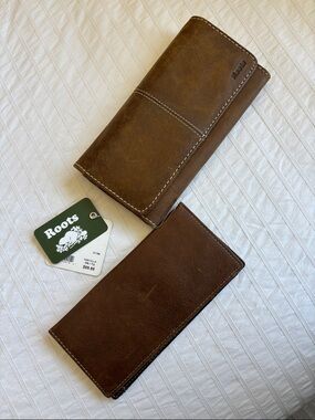 Vintage Roots Brown Leather Women’s Wallet Set